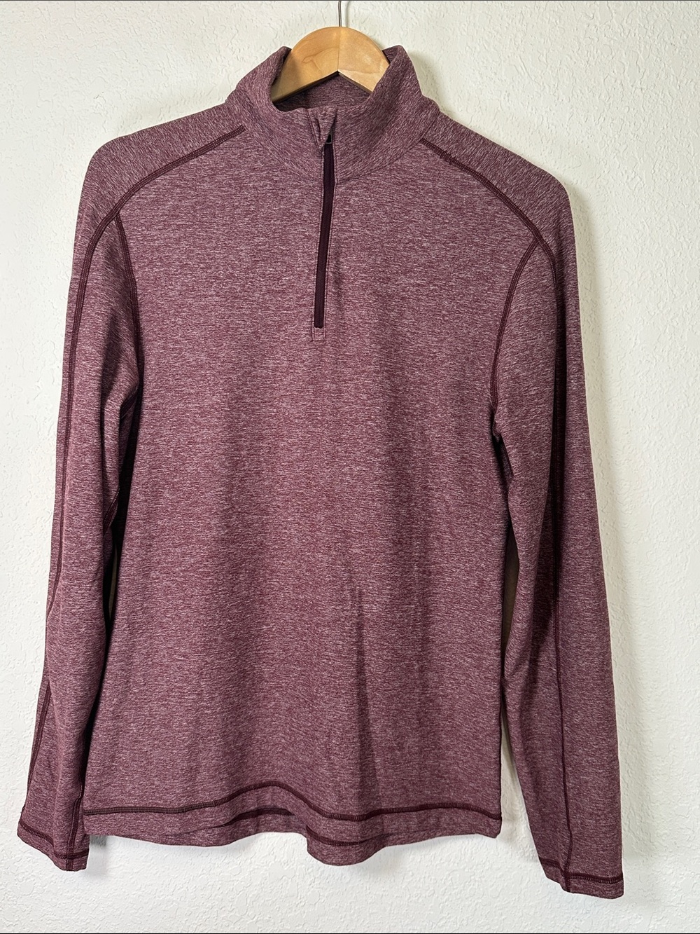 Lululemon Athletica Quarter-Zip Pullover in Mauve Heather